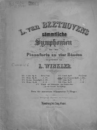 Обложка книги «Sechste Symphonie»