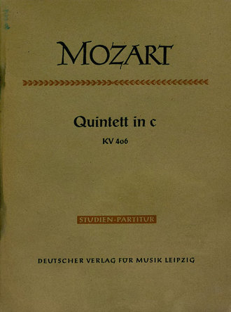 Обложка книги «Quintett in C fur 2 Violinen, 2 Violen u. Violoncello»
