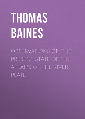 Обложка книги «Observations on the Present State of the Affairs of the River Plate»