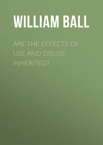 Обложка книги «Are the Effects of Use and Disuse Inherited?»