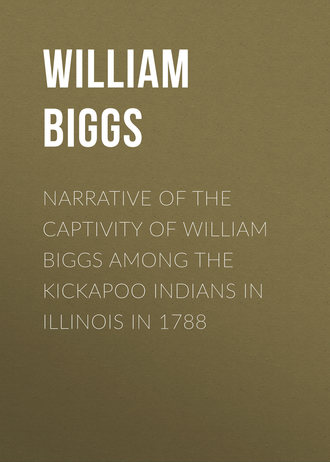 Обложка книги «Narrative of the Captivity of William Biggs among the Kickapoo Indians in Illinois in 1788»