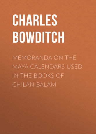 Обложка книги «Memoranda on the Maya Calendars Used in the Books of Chilan Balam»