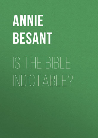 Обложка книги «Is the Bible Indictable?»