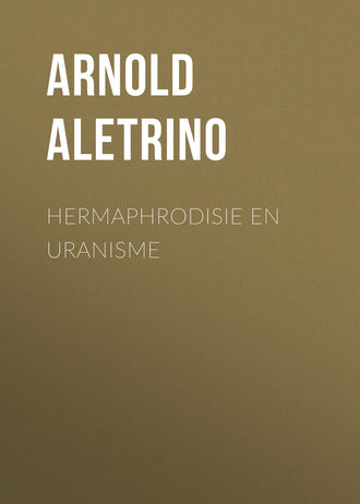 Обложка книги «Hermaphrodisie en Uranisme»