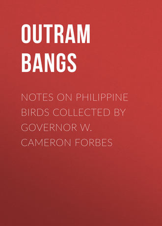 Обложка книги «Notes on Philippine Birds Collected by Governor W. Cameron Forbes»