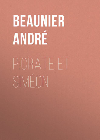 Обложка книги «Picrate et Siméon»