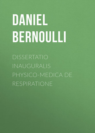Обложка книги «Dissertatio inauguralis physico-medica de respiratione»