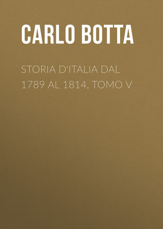 Обложка книги «Storia d'Italia dal 1789 al 1814, tomo V»