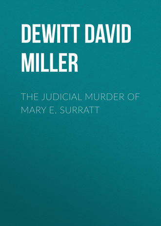 Обложка книги «The Judicial Murder of Mary E. Surratt»