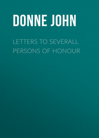 Обложка книги «Letters to Severall Persons of Honour»