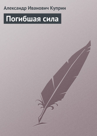 Обложка книги «Погибшая сила»