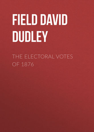 Обложка книги «The Electoral Votes of 1876»