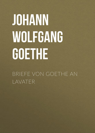 Обложка книги «Briefe von Goethe an Lavater»