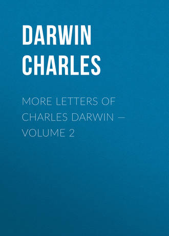 Обложка книги «More Letters of Charles Darwin — Volume 2»