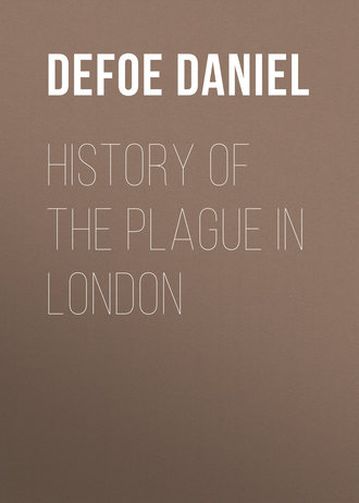 Обложка книги «History of the Plague in London»