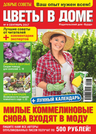 Обложка книги «Добрые советы. Цветы в доме. №09/2017»