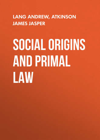 Обложка книги «Social Origins and Primal Law»