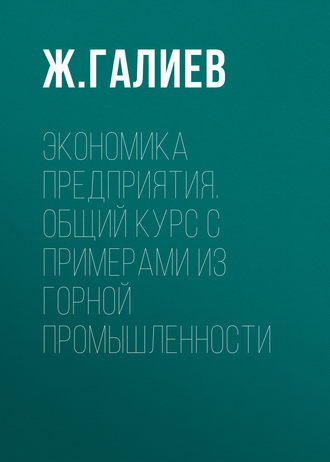 Обложка книги «Экономика предприятия. Общий курс с примерами из горной промышленности»