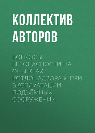 Обложка книги «Вопросы безопасности на объектах котлонадзора и при эксплуатации подъёмных сооружений»