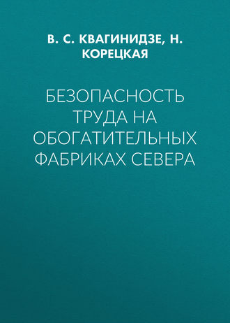 В. С. Квагинидзе. Безопасность труда на обогатительных фабриках Севера