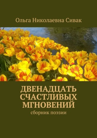 Обложка книги «Двенадцать счастливых мгновений. Сборник поэзии»