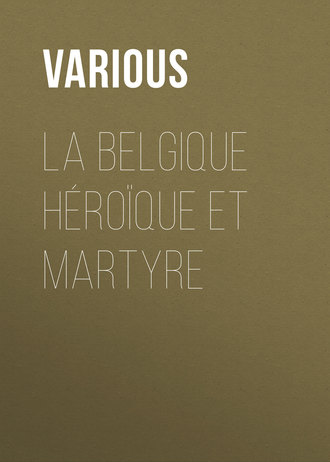 Обложка книги «La Belgique héroïque et martyre»