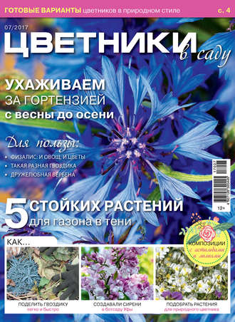 Обложка книги «Цветники в саду №07/2017»
