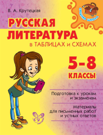 Обложка книги «Русская литература в таблицах и схемах. 5-8 классы»