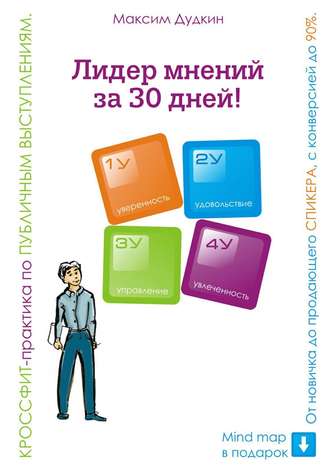 Максим Дудкин. Лидер мнений за 30 дней! Кроссфит-практика по публичным выступлениям: от новичка до продающего спикера с конверсией до 90%