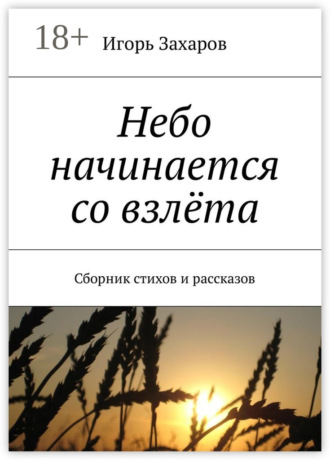 Обложка книги «Небо начинается со взлёта. Сборник стихов и рассказов»
