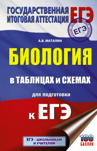 Обложка книги «ЕГЭ. Биология в таблицах и схемах для подготовки к ЕГЭ»