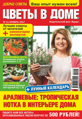 Обложка книги «Добрые советы. Цветы в доме. №11/2017»