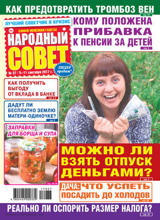 Обложка книги «Народный совет №37/2017»
