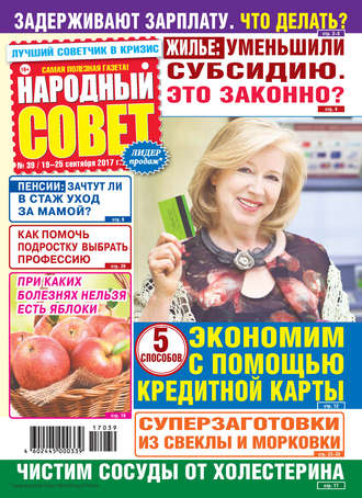 Обложка книги «Народный совет №39/2017»