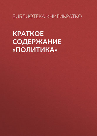 Обложка книги «Краткое содержание «Политика»»