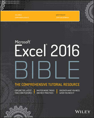 John  Walkenbach. Excel 2016 Bible