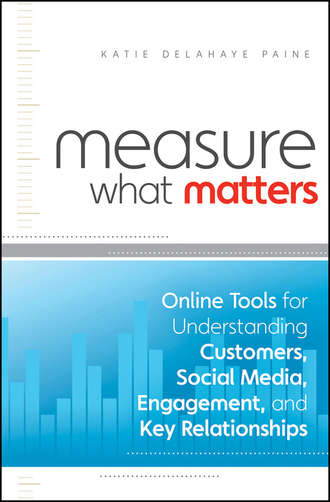 Katie Paine Delahaye. Measure What Matters. Online Tools For Understanding Customers, Social Media, Engagement, and Key Relationships