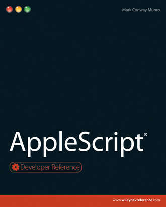 Mark Munro Conway. AppleScript