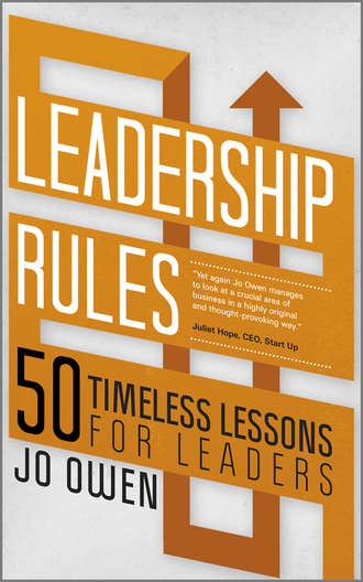 Jo  Owen. Leadership Rules. 50 Timeless Lessons for Leaders