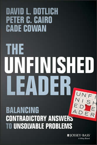 David L. Dotlich. The Unfinished Leader. Balancing Contradictory Answers to Unsolvable Problems