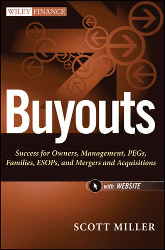 Scott Miller D. Buyouts. Success for Owners, Management, PEGs, ESOPs and Mergers and Acquisitions