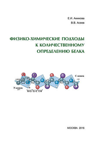 Обложка книги «Физико-химические подходы к количественному определению белка»