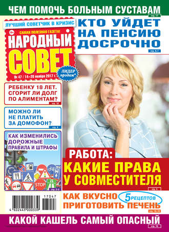 Обложка книги «Народный совет №47/2017»