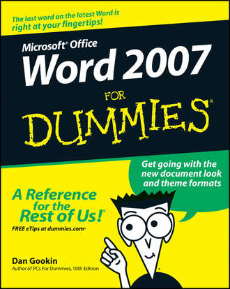 Dan Gookin. Word 2007 For Dummies