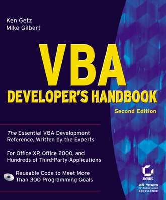 Ken  Getz. VBA Developer's Handbook