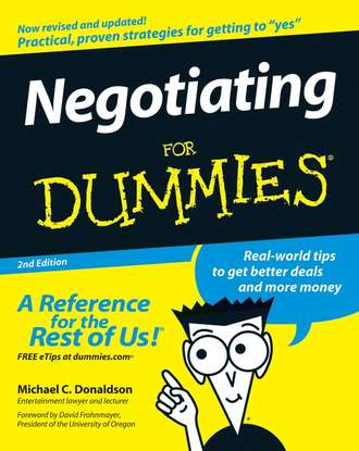 Donaldson. Negotiating For Dummies