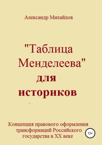 Обложка книги ««Таблица Менделеева» для историков»