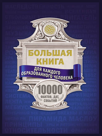 Обложка книги «Большая книга для каждого образованного человека. 10000 фактов, дат, событий»