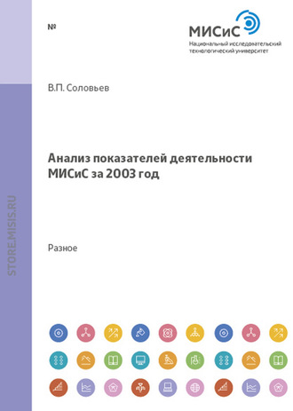 Виктор Соловьев. Анализ показателей деятельности МИСиС за 2003 год