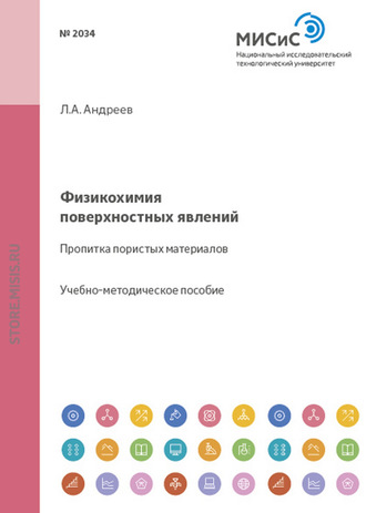 Л. А. Андреев. Физикохимия поверхностных явлений. Пропитка пористых материалов